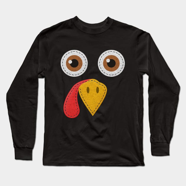 Thanksgiving Turkey Long Sleeve T-Shirt by vladocar